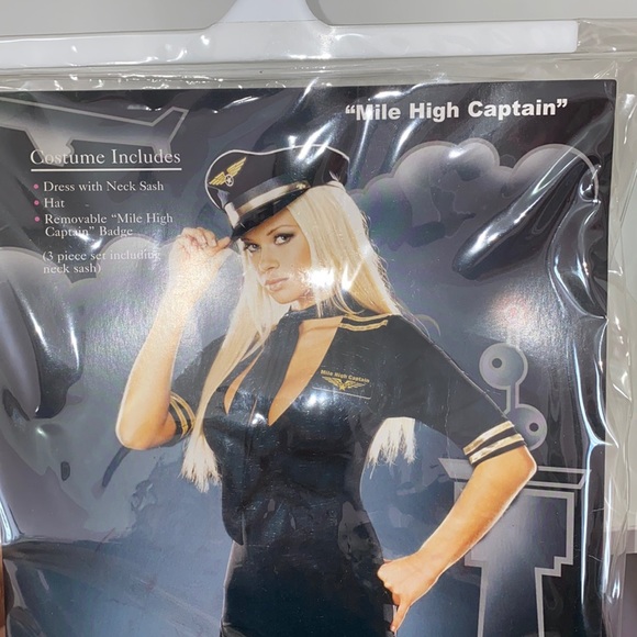 Dreamgirl “Mile High Captain” Costume SZ Large - Picture 1 of 2